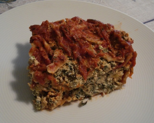 Spinach and Zucchini Lasagna {Dairy Free, Gluten Free}