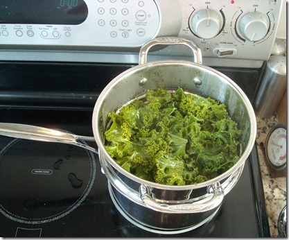 steamed kale