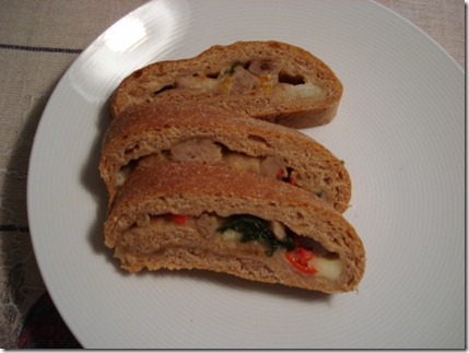 plated chicken sausage bread (640x480)